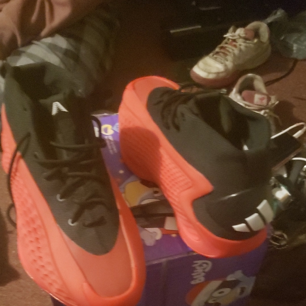 Red And Black Adidas AE 1 Basketball Shoes